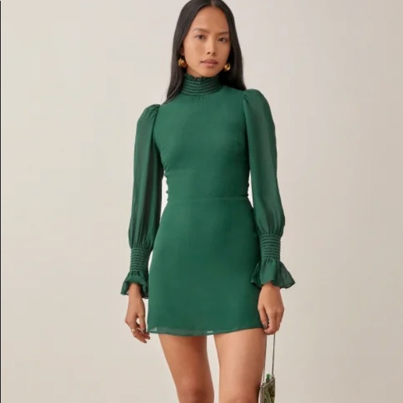 Reformation Dresses & Skirts - NWT Reformation Archie Dress Emerald (Size 2)